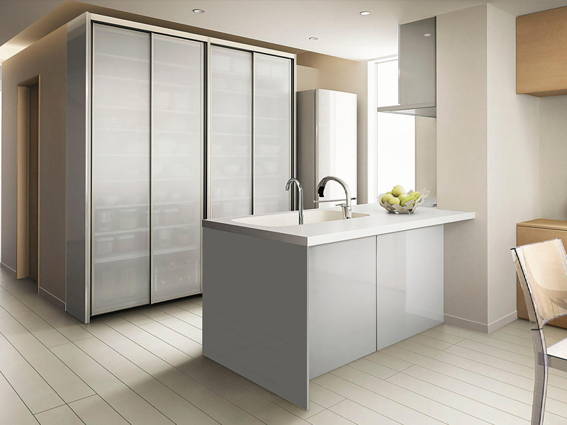 構造壁対応キッチン収納